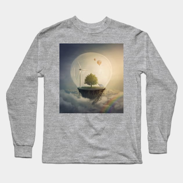 Isolated eco world Long Sleeve T-Shirt by psychoshadow